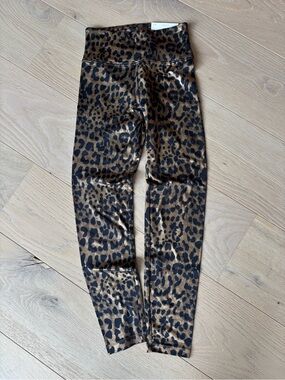 American Eagle Outfitters Leopard-Pattern Leggings in Black & Brown Gold